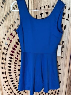 Timing Cobalt Blue Sleeveless Mini Dress